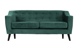 Ashley 3 Seater Sofa Green Velvet Fabric – Furnishop