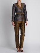 Maxima Topaz Floral Brocade Jacket – Topaz / UK 4