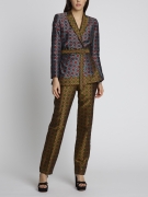 Maxima Topaz Floral Brocade Trousers – Topaz / UK 4