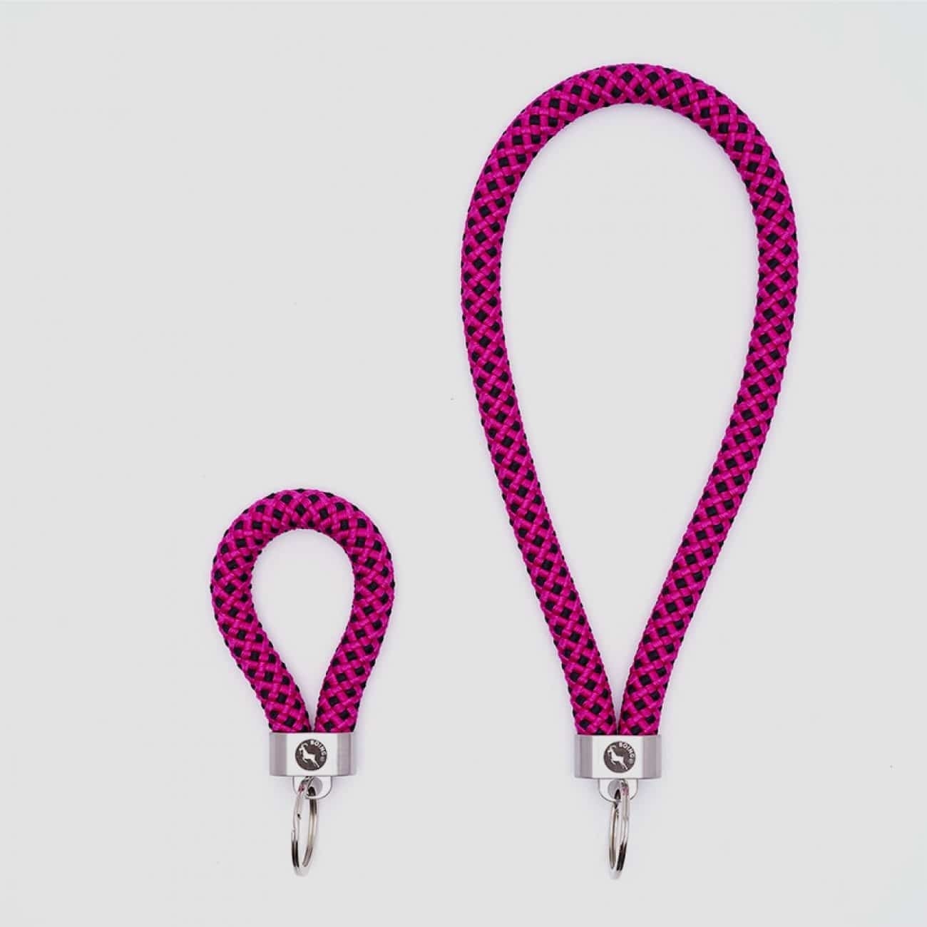Aztec Pink Steel Key Fob – Key Fob – Medium (13cm long loop) – Boing Apparel- Boing Jewellery