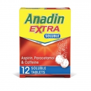Anadin Extra Soluble Tablets – 12 Tablets – Caplet Pharmacy