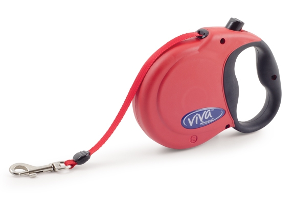 Ancol Viva Retractable Lead Red Small