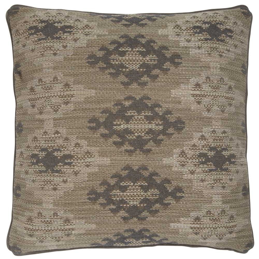 Andrew Martin – Orillo Natural Cushion – Brown / Grey – Duck Feathers  –