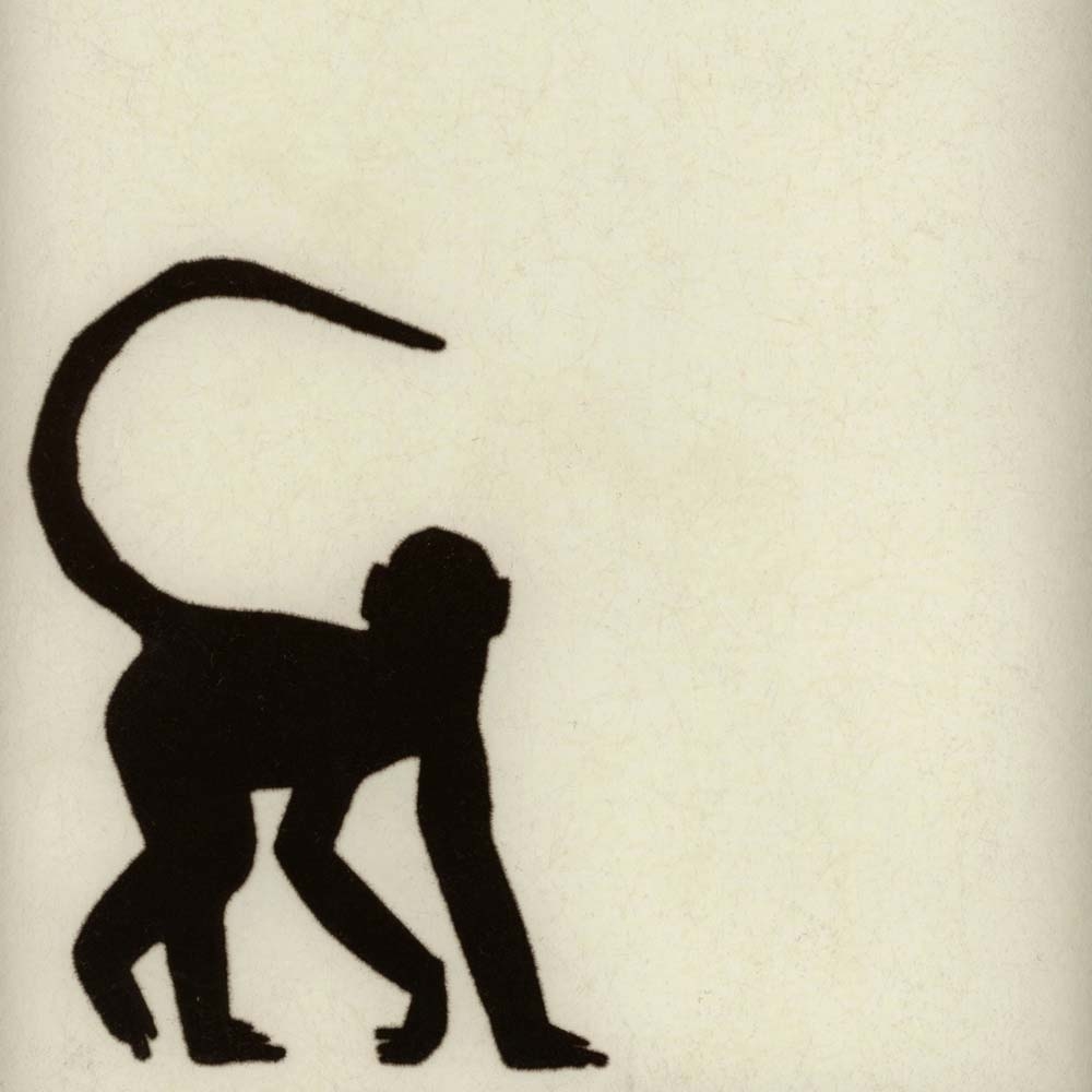 Andrew Martin – Cheeky Monkey Wallpaper – Ebony – Beige / Black – Non Woven Uncoated Paper – 52cm