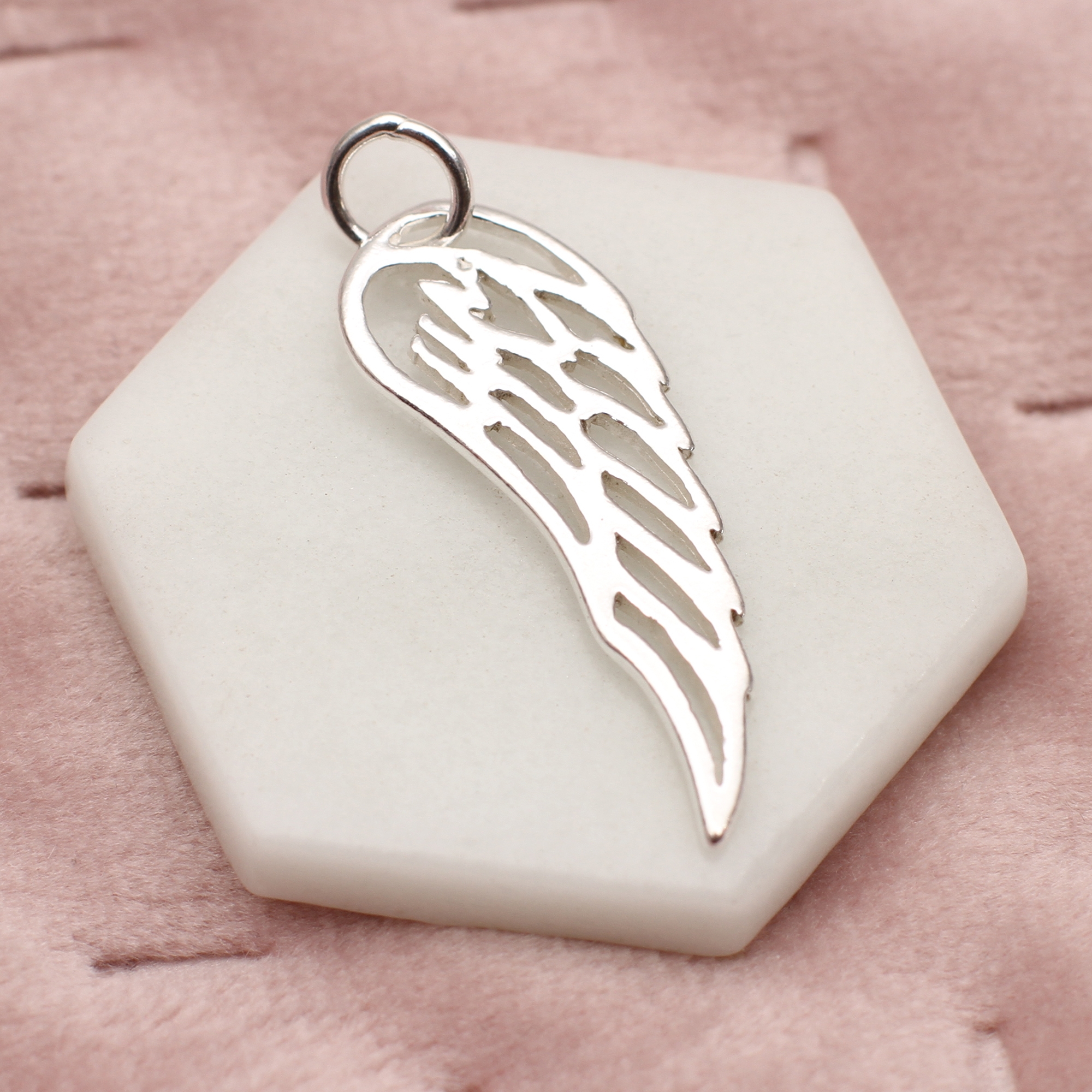 Sterling silver Angel Wing Charm – Hurley Burley