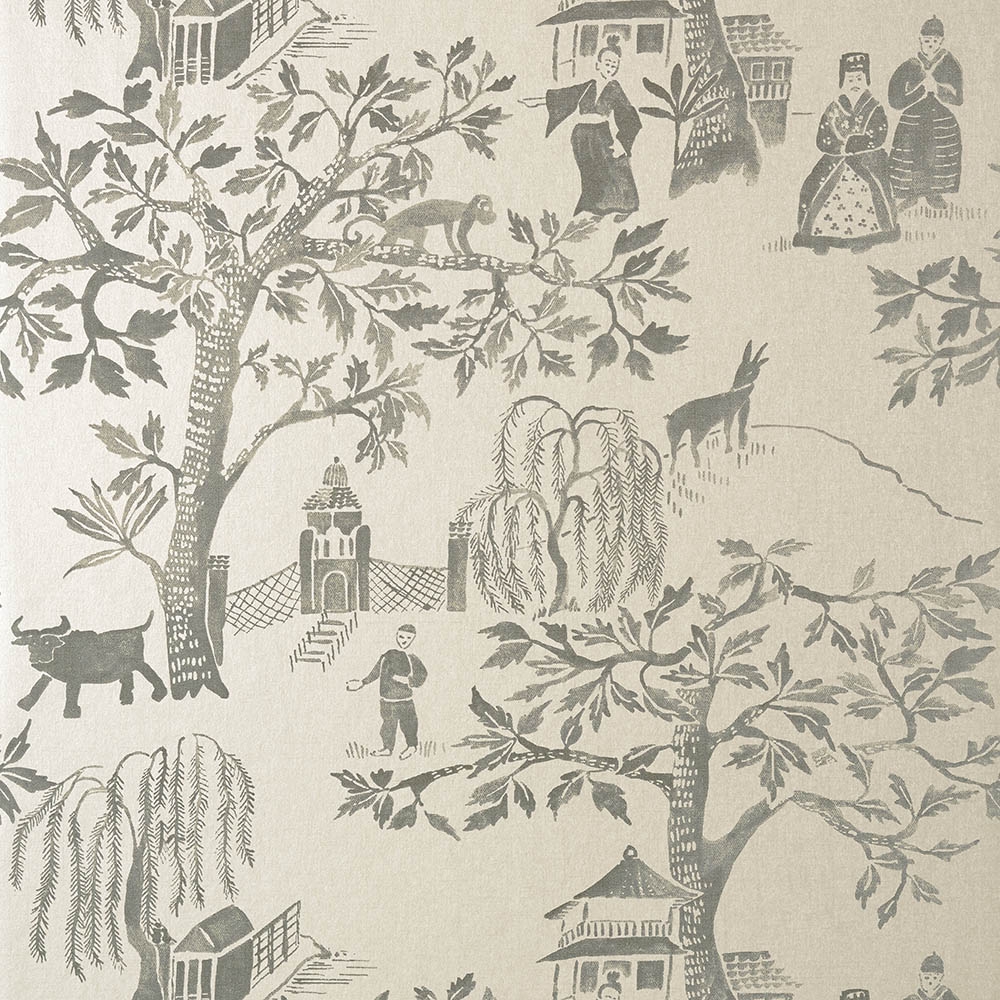 Anna French – Watermark Willow Wood AT7912 Wallpaper – Light Green / Grey – Non-Woven – 68.58cm