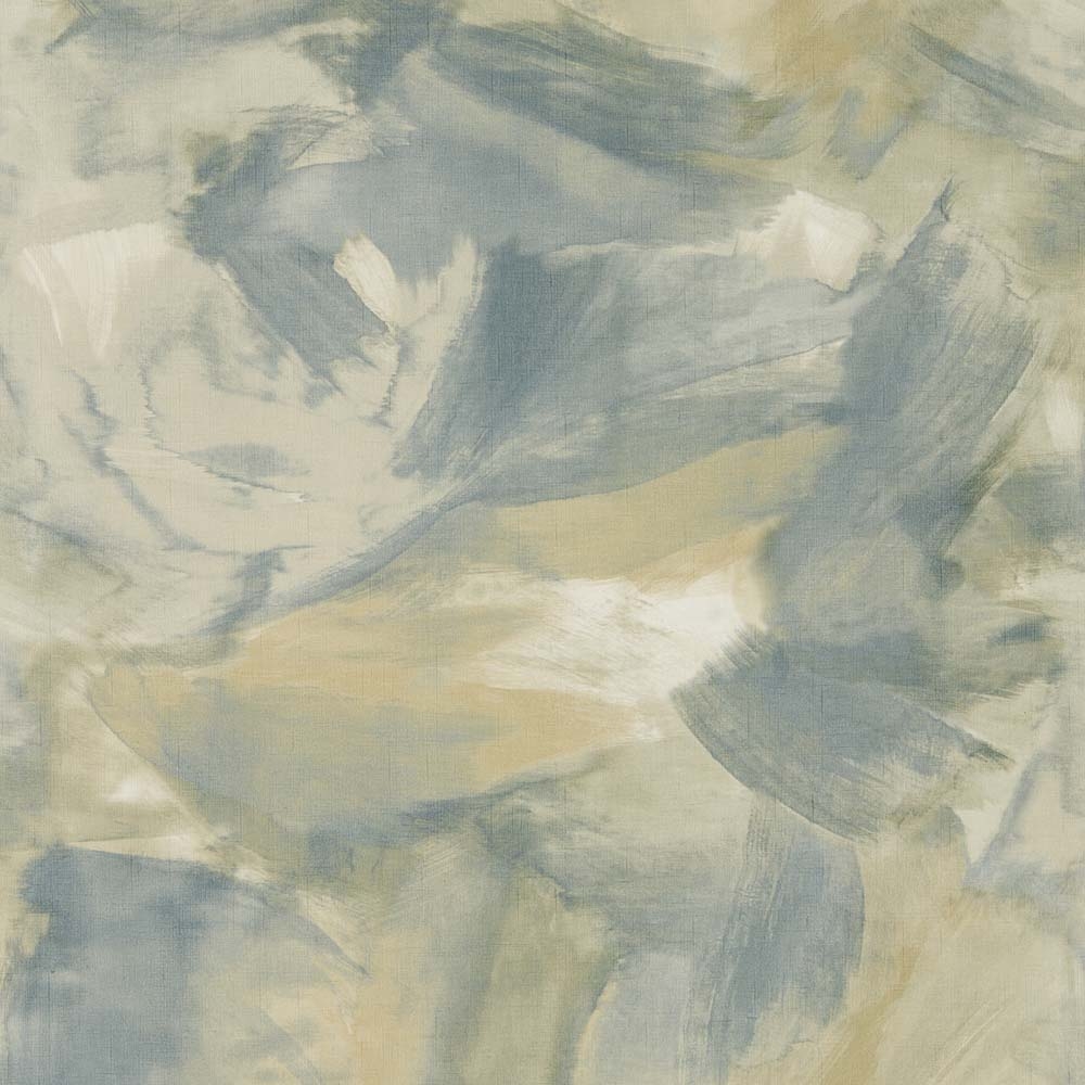Anthology – Definition Aspronisi 111601 Wallpaper – Blue / Yellow / Light Peach – Non-Woven – 68.6cm