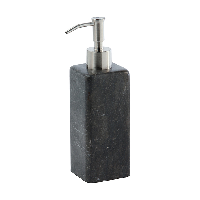 Aquanova – Hammam Soap Dispenser –  – Solid Marble / Stainless Steel – 20.5cm
