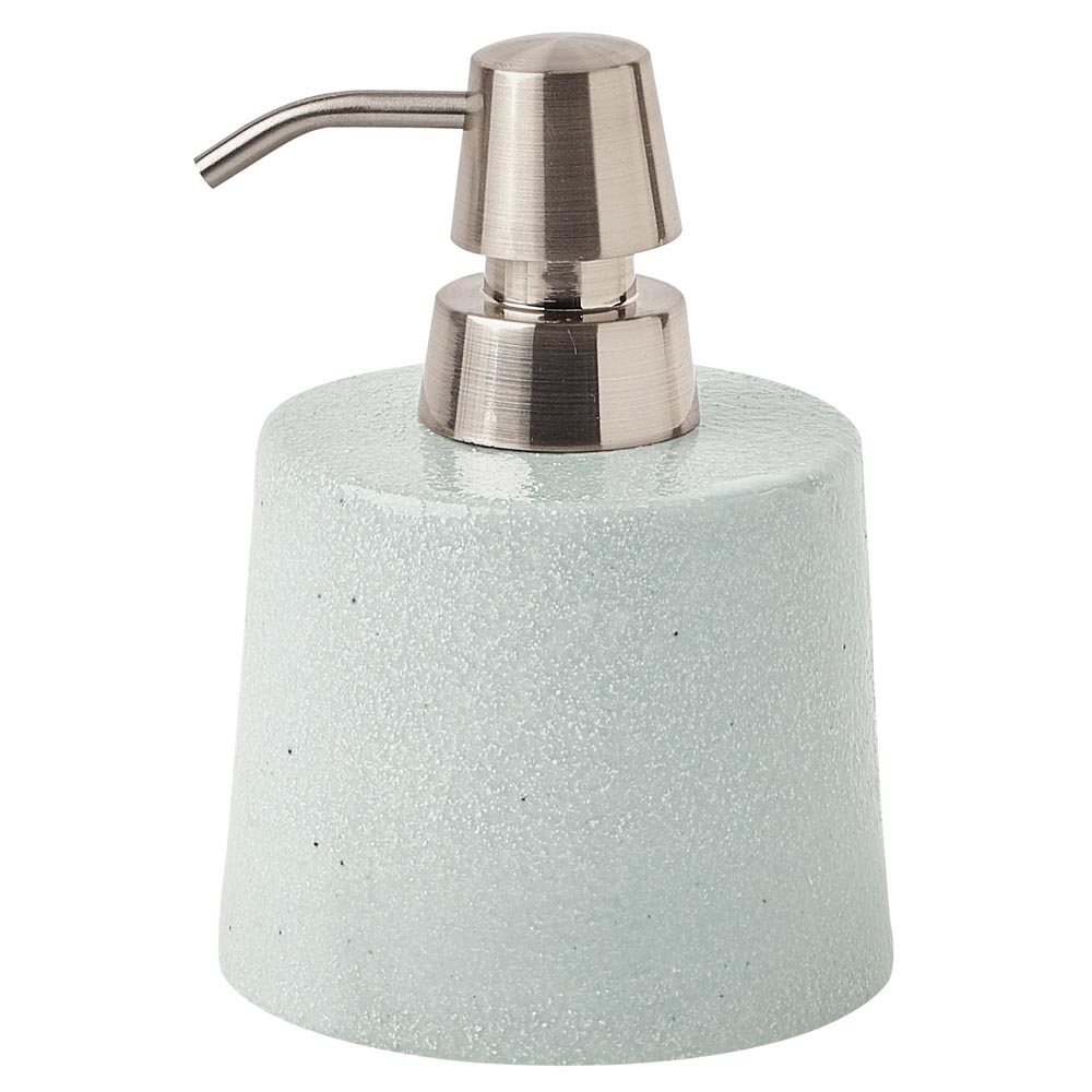 Aquanova – Serah Soap Dispenser – Light Green – Stoneware – 14.5cm x 10.5cm