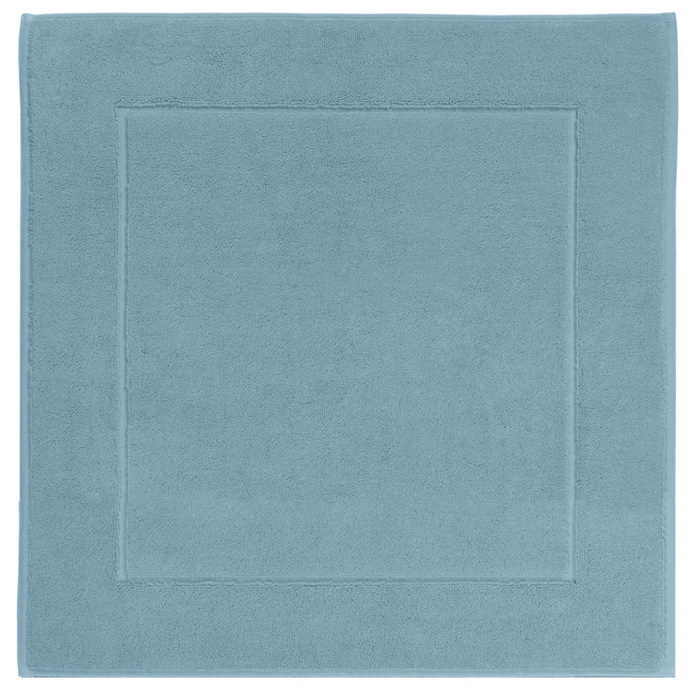 Aquanova – London Bath Mat – Aquatic – 60cm x 60cm – Blue – 100% Egyptian Combed Cotton / Clear Silicon Dots Anti-Slip – 60cm x 60cm