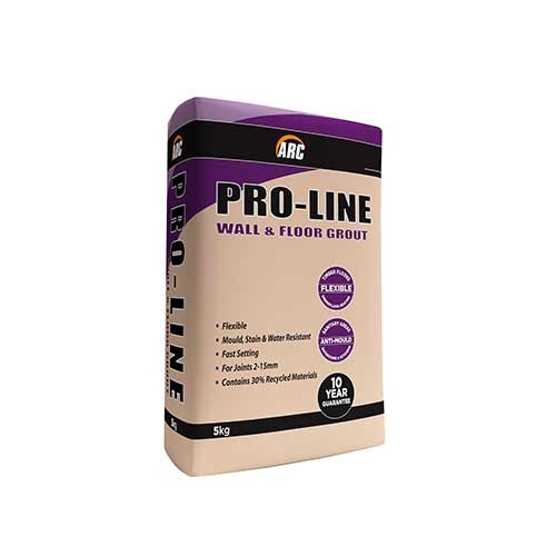 Tiling Adhesives & Grouts Arc Proline Grout Mid Grey 2.5kg – TotalDIY
