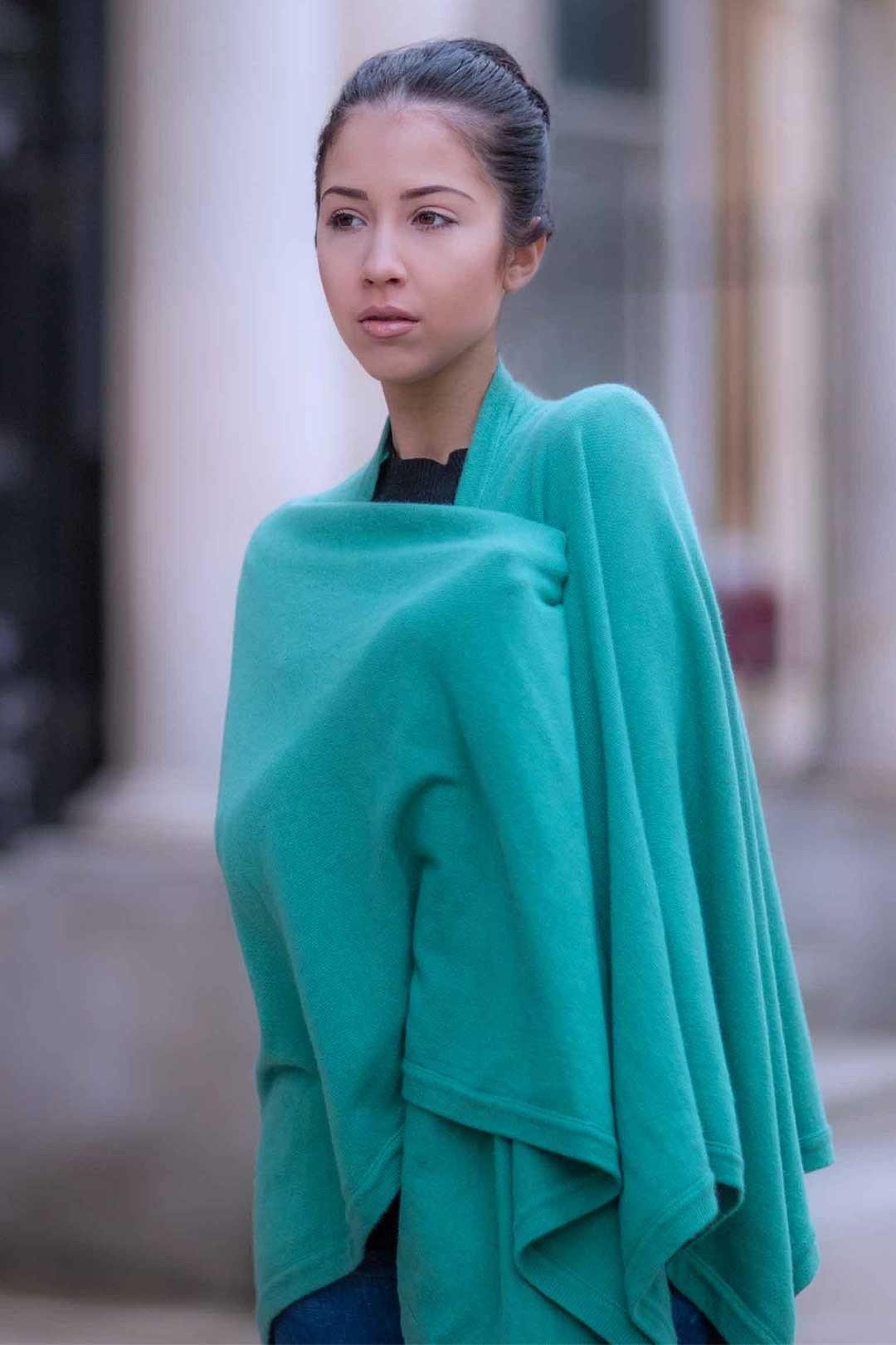 Classic Cashmere Cape Grass / One Size by Pink Avocet