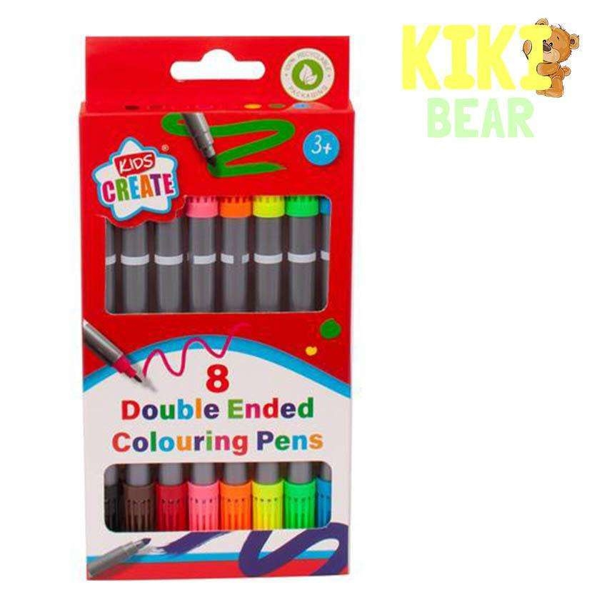 Artbox Double Ended Colouring Pens (8pc) – Kiki Bear