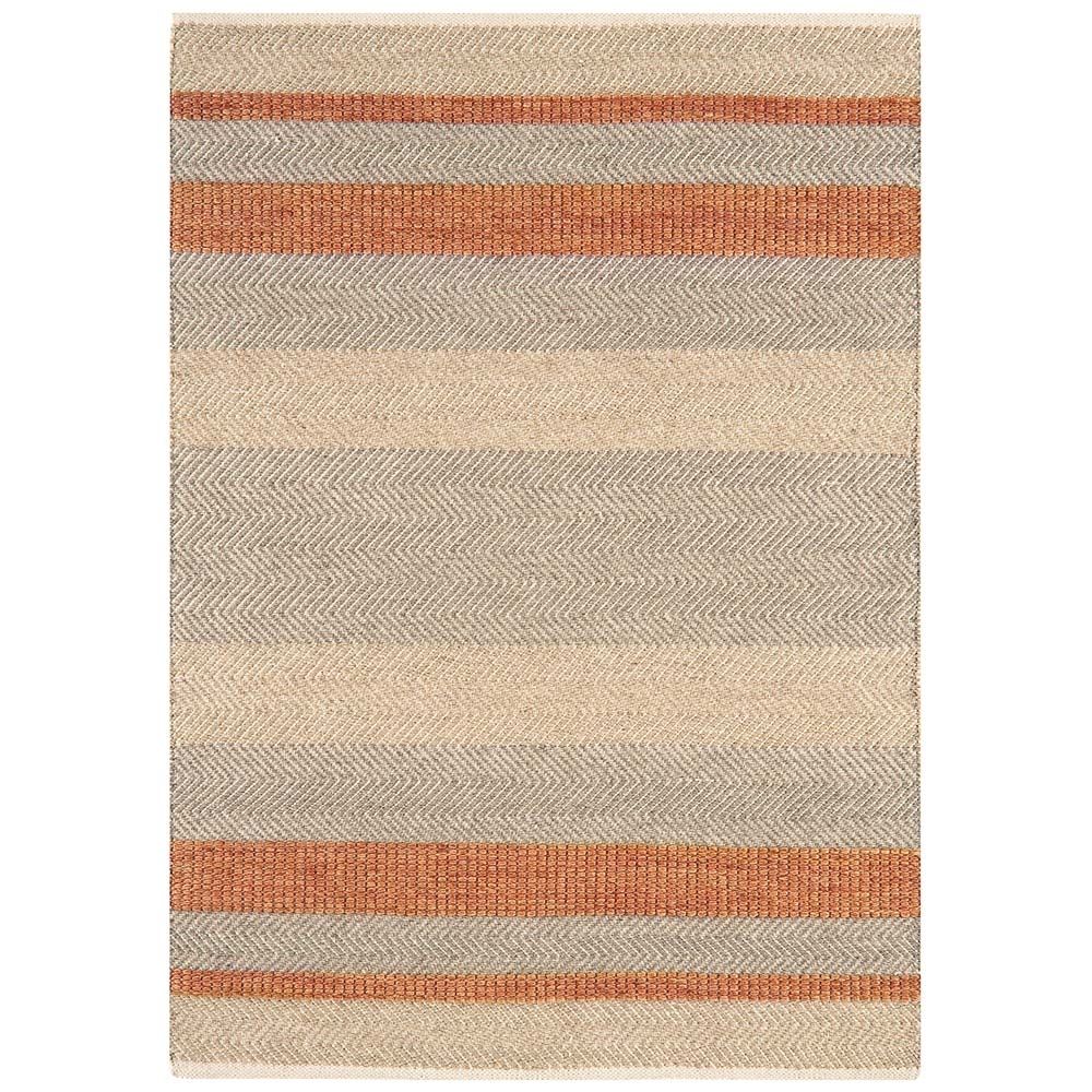 Asiatic London – Fields Rug – Coral – 160 x 230 – Orange / Grey / Beige – 50% Wool / 35% Cotton / 15% Viscose – 120cm