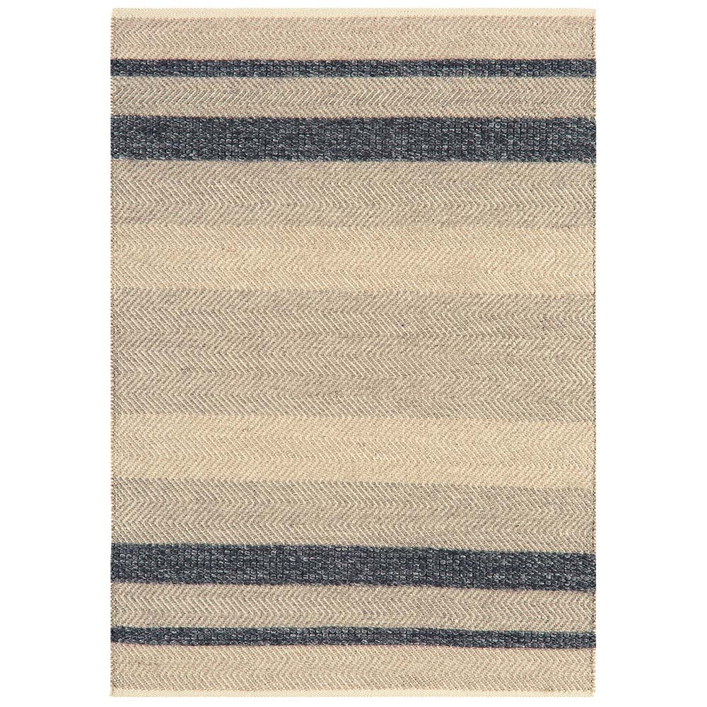 Asiatic London – Fields Rug – Ebony – 160 x 230 – Blue / Beige / Grey – 50% Wool / 35% Cotton / 15% Viscose – 120cm