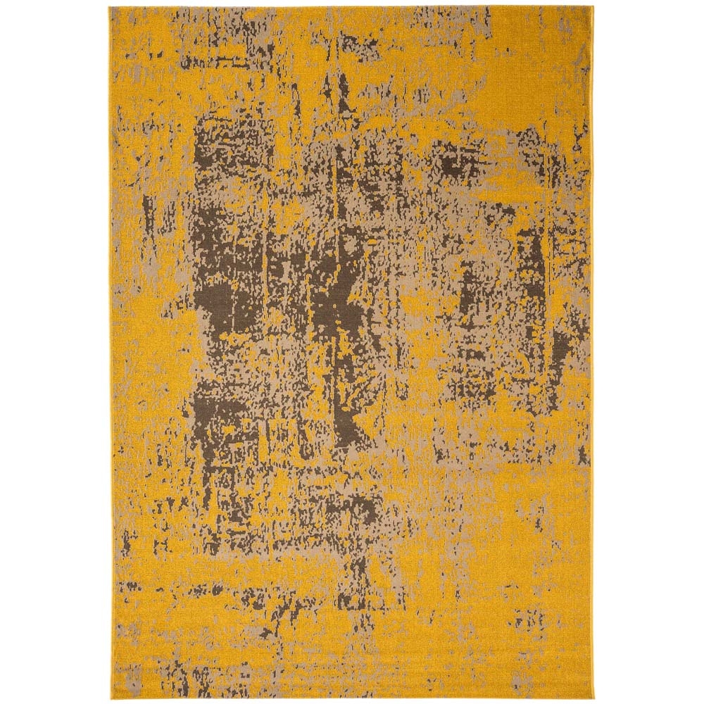 Asiatic London – Revive Distressed Rug – RE-11 Yellow – 200 x 290 – Yellow / Brown – 100% Polypropylene – 120cm