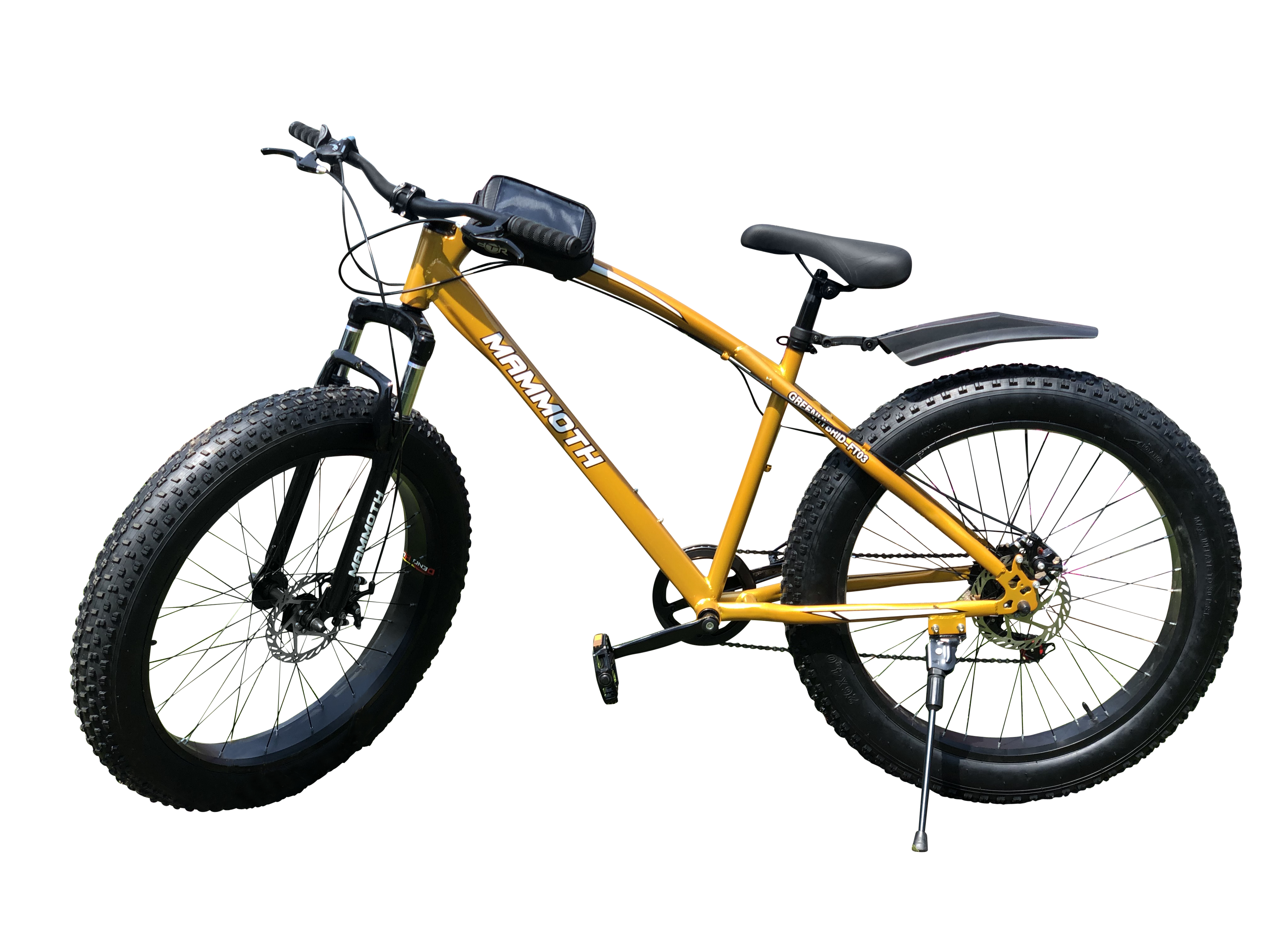 Fat Tyre Bikes – G-Hybrid – Mammoth – FT03 – Suspension & Gear 20′ – GOLD – Green Hybrid Bikes