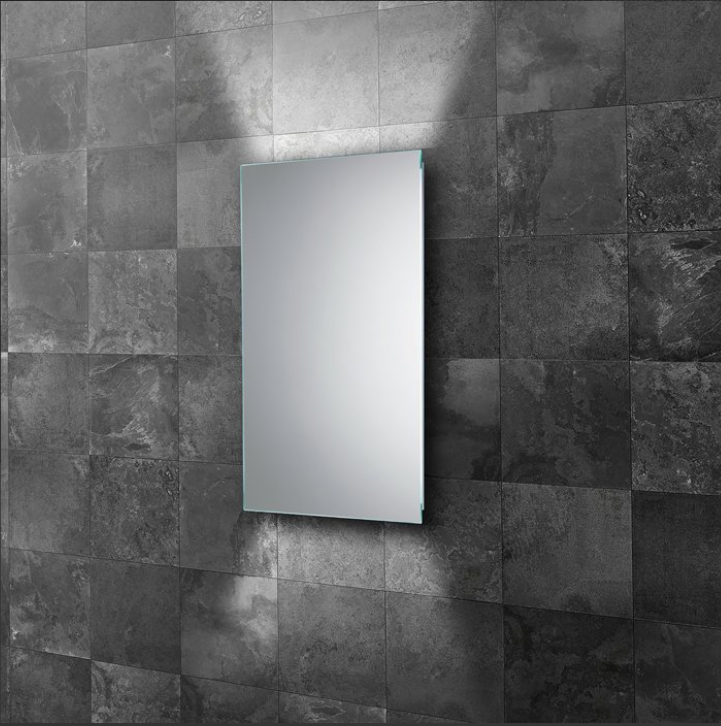 HiB Aura – Rectangular LED Illuminated Bathroom Mirror – Aura 50: H70 x W50 x D4cm – HiB LED Illuminated Bathroom Mirrors – Stylishly Sophisticated