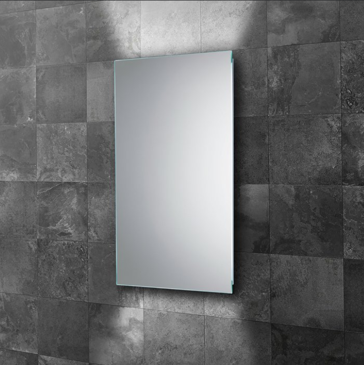 HiB Aura – Rectangular LED Illuminated Bathroom Mirror – Aura 60: H80 x W60 x D4cm – HiB LED Illuminated Bathroom Mirrors – Stylishly Sophisticated