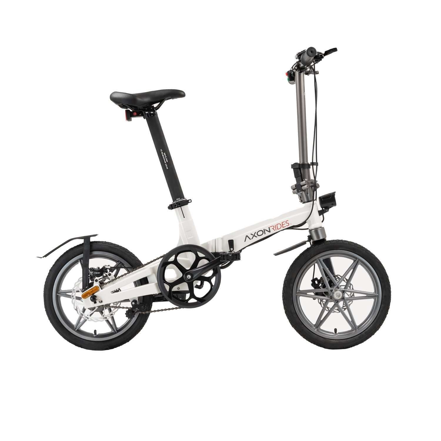 Axon Pro Folding E-Bike 250W, Ivory White / Yes – Urban Travel