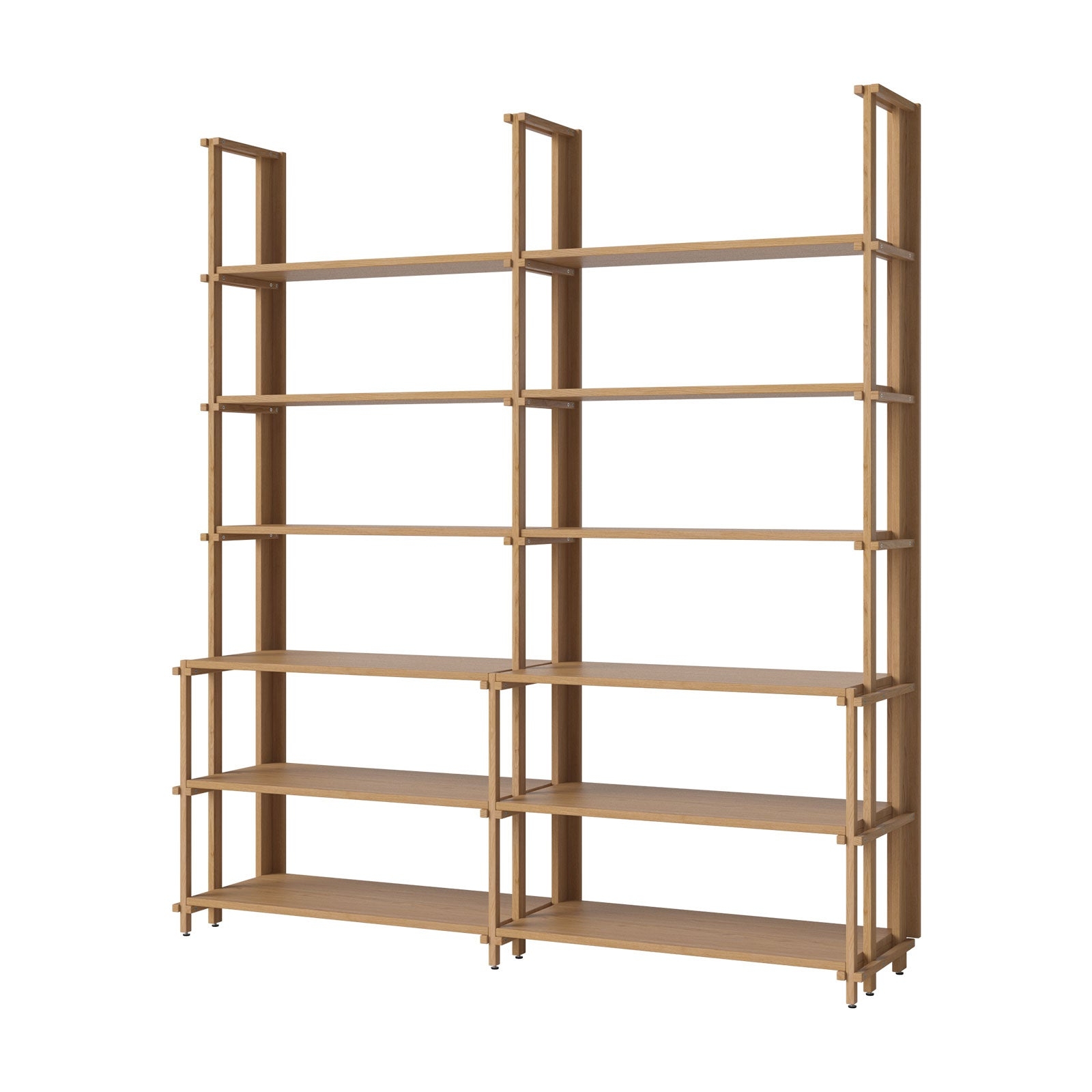 Friedman Shelving Unit – 2X6 – 6 Narrow – 6 Deep Shelves Oiled Oak – Bolia – Storage Unit – Indor