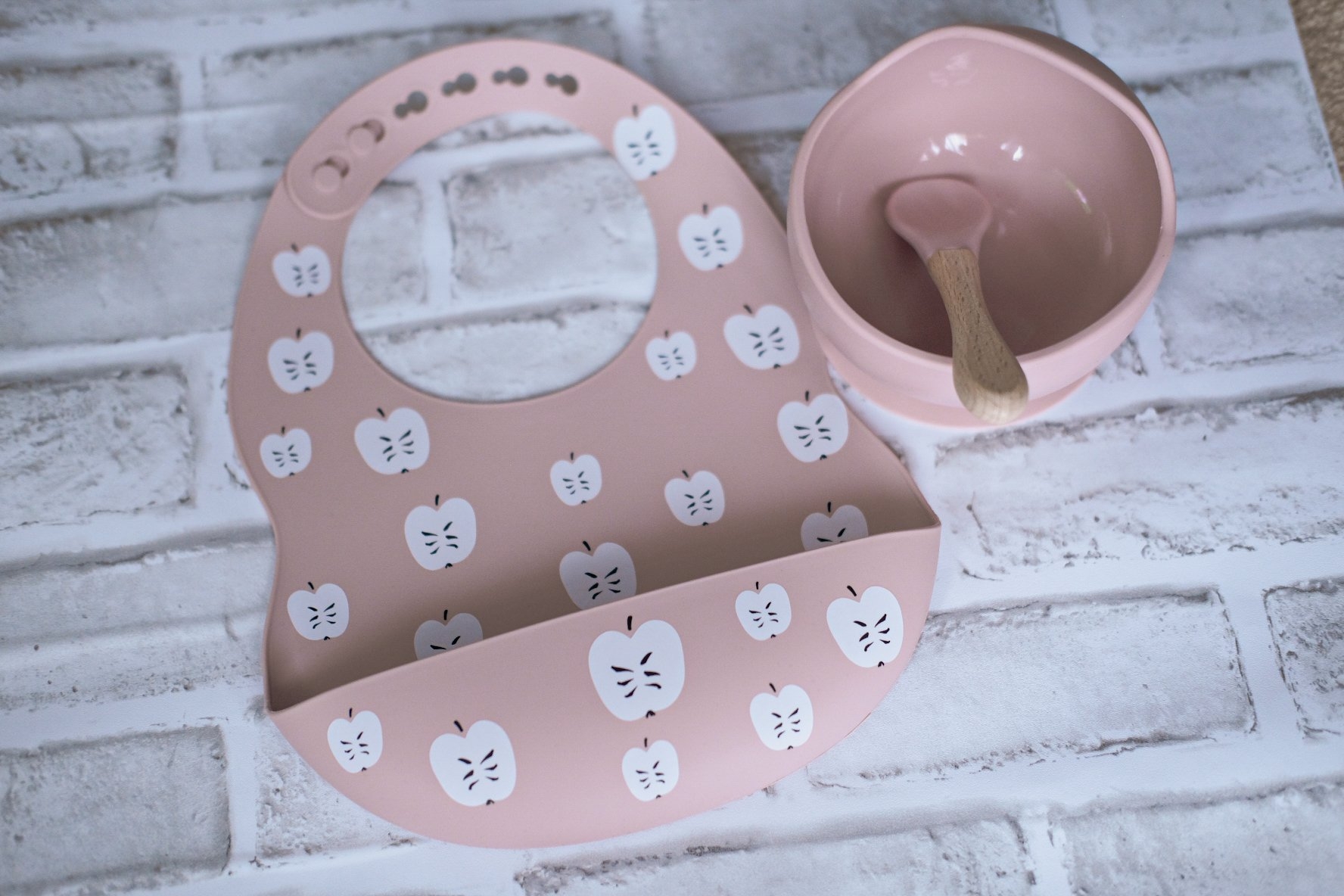 INOBY Silicone Starter Weaning Set Pink Apple