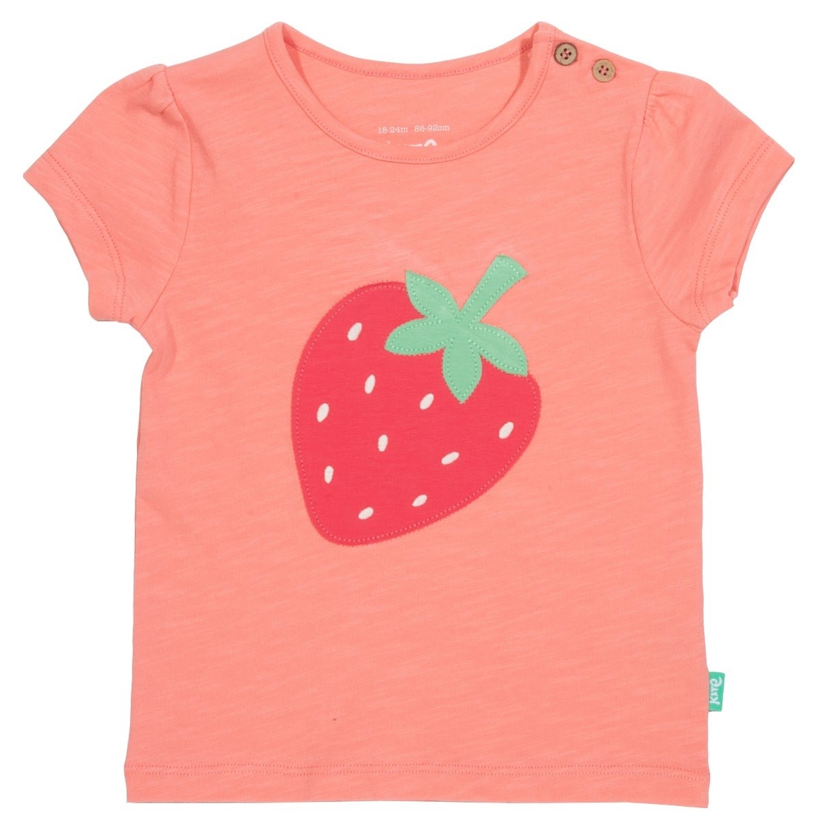 Kite Toddler Strawberry Organic Cotton T-shirt – Pink – 18-24 months