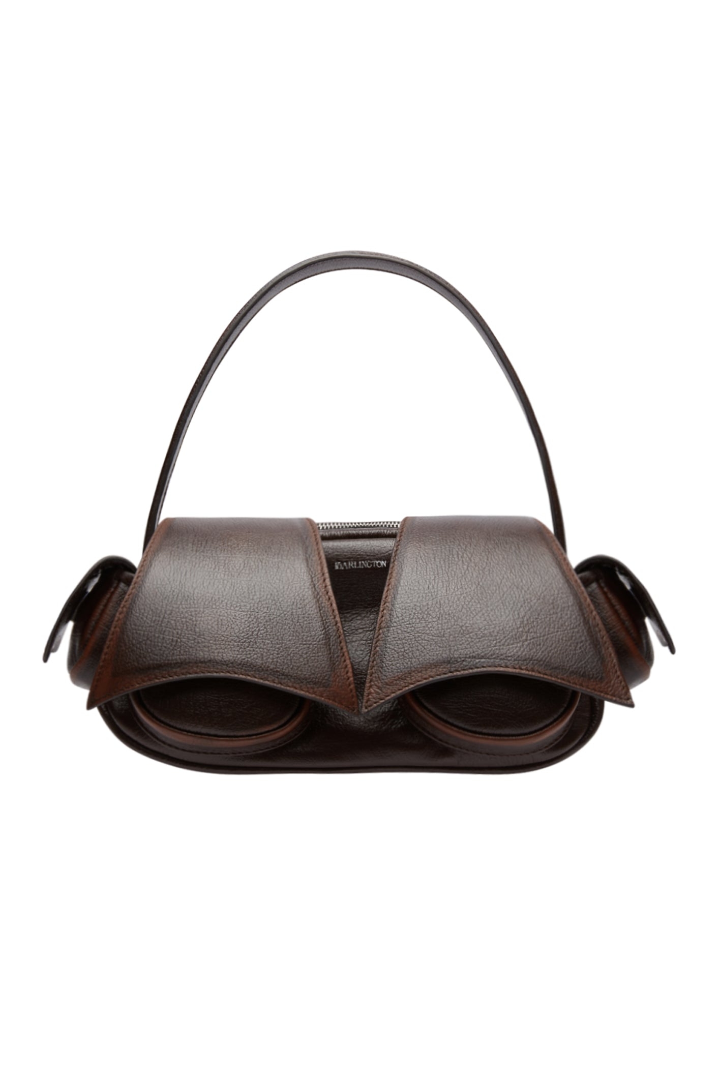 KIKKA 2 LEATHER BAG IN CHOCOLATE BROWN – 16Arlington