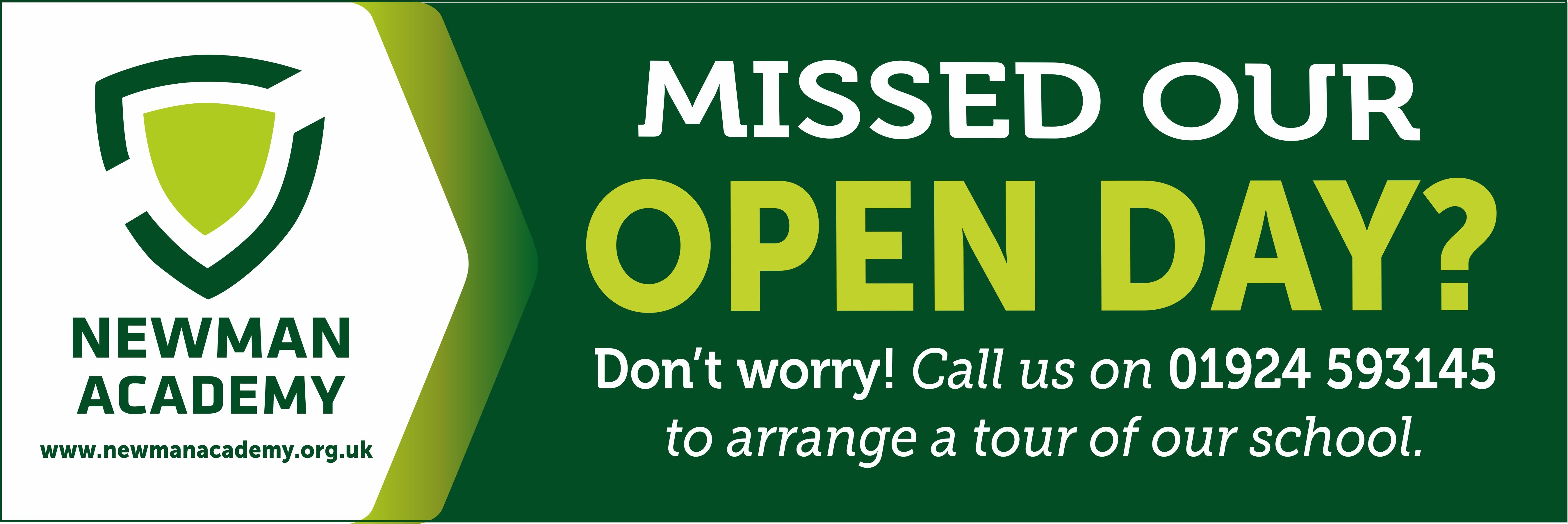 Missed Open Day banner