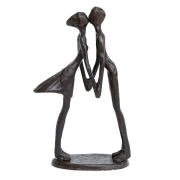 Sculpture Solid Bronze – Couple Holding Hands