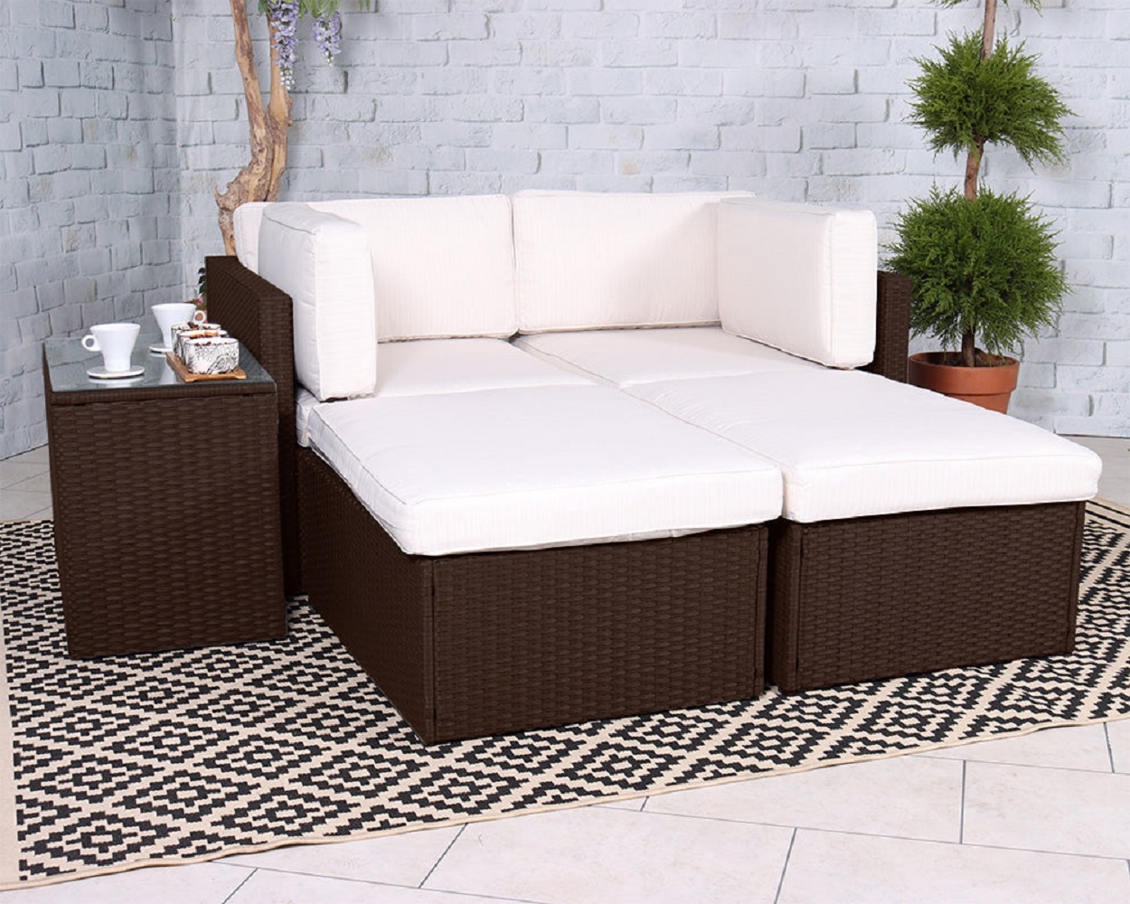 Berlin 4 Seater Multi Relaxer Set – Brown – The Online Sofa Shop