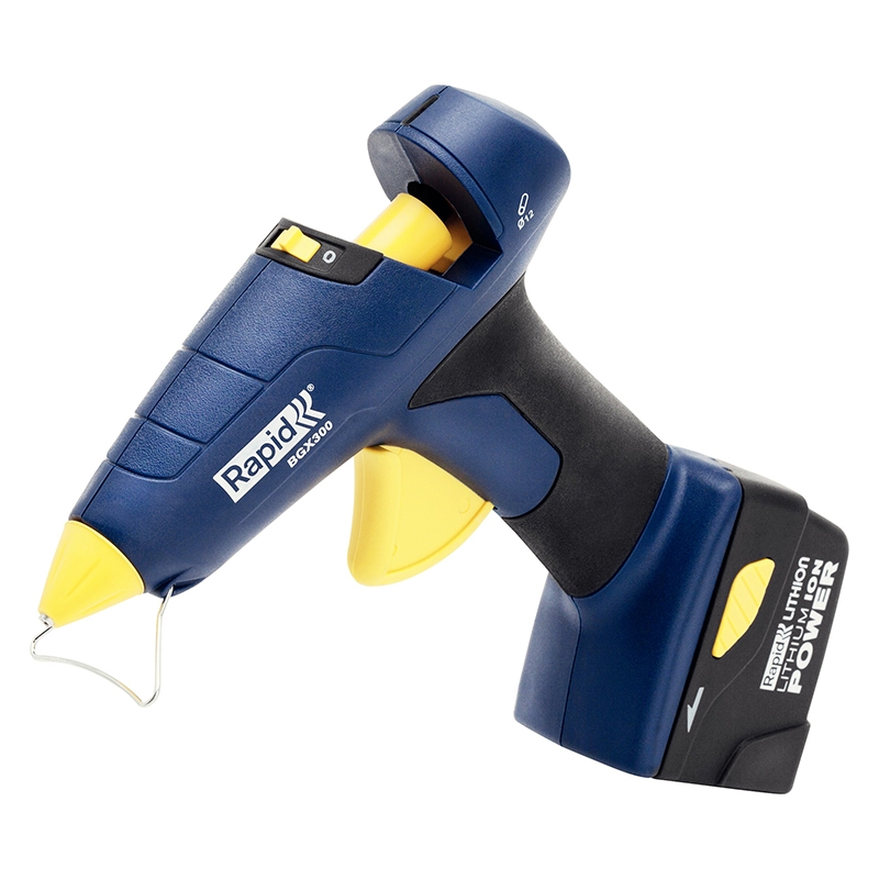 Rapid –  BGX300 Cordless Glue Gun – Hot Melt  – 7.4V – Blue Colour – Textile Tools & Accessories