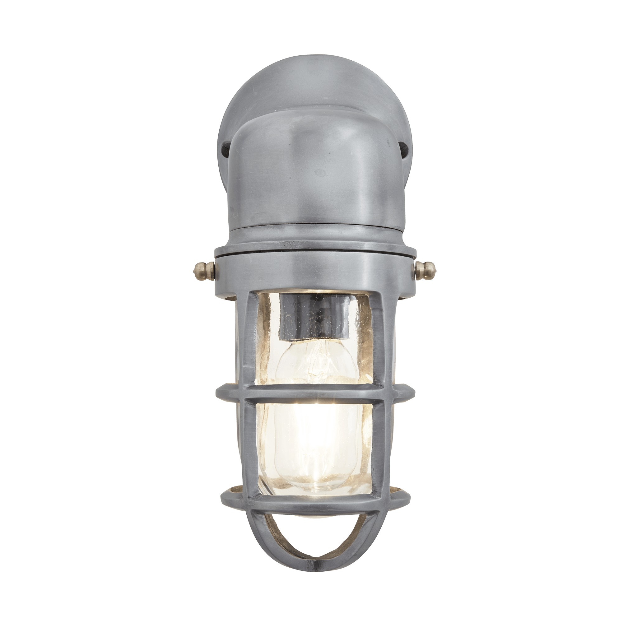 Industville – Bulkhead – Water & Weather Proof – Outdoor & Bathroom Sconce – 12 Inch – Aluminium / Glass Material