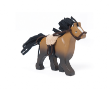 Brown Budkin Horse with Saddle – Children’s Toys By Wood Bee Nice