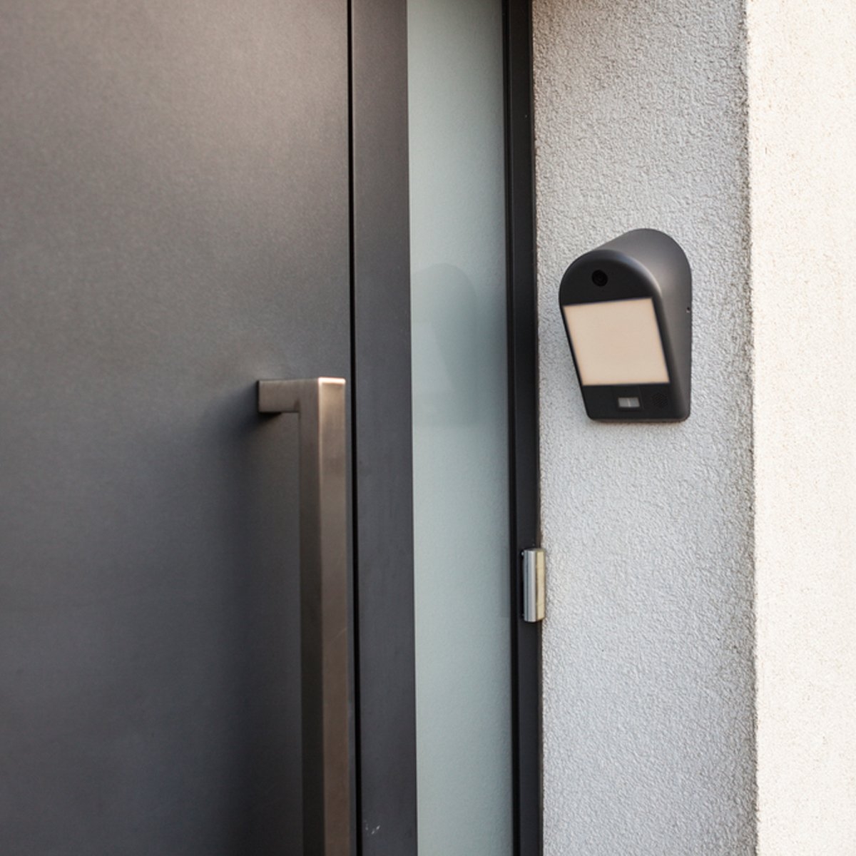 CCTV Door Camera & Integrated Wall Light – Choice Of Colours Dark Grey – By CGC Interiors