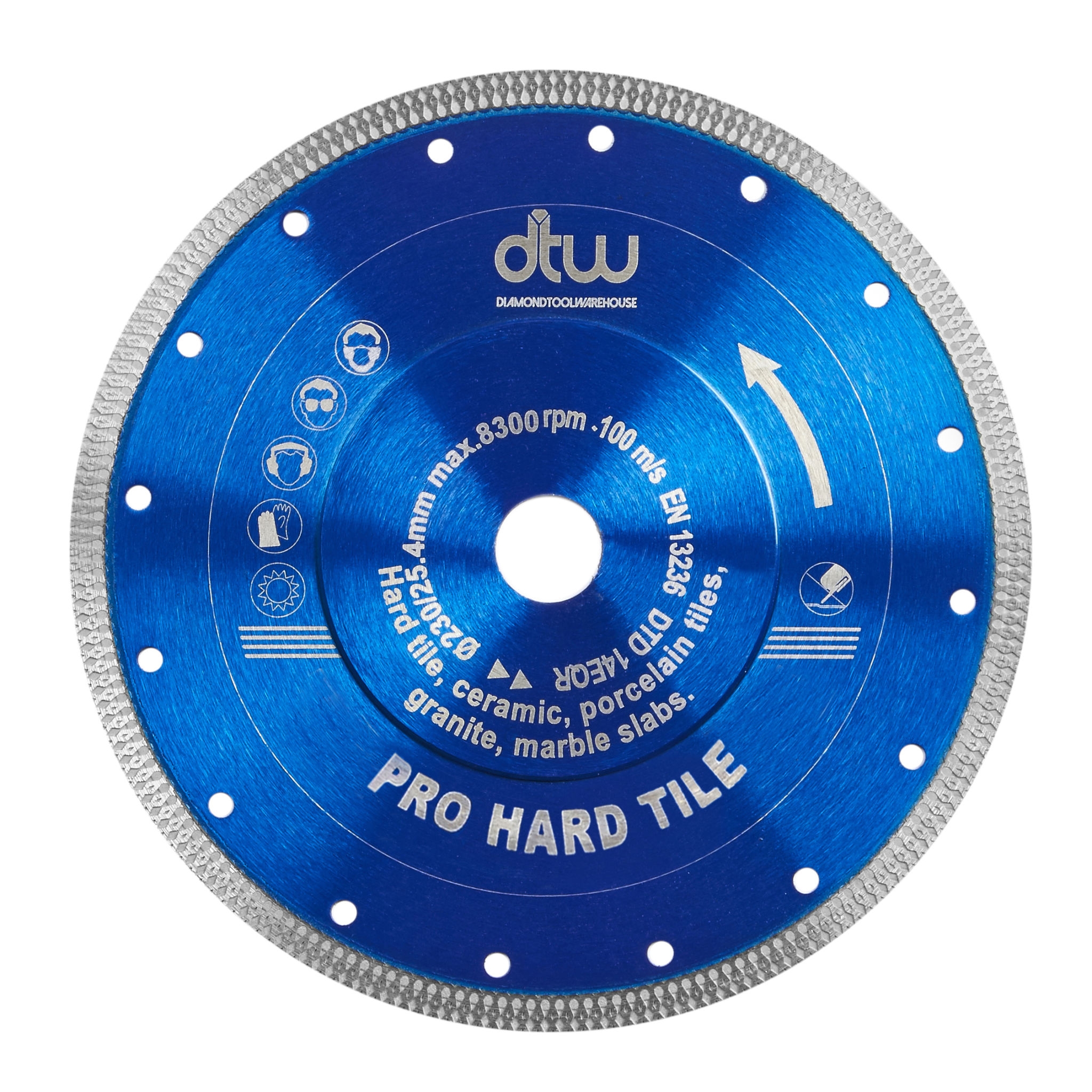 DTW Pro Hard Tile Saw Blade 230mm/9″ – 230mm/9″ x 22.23mm