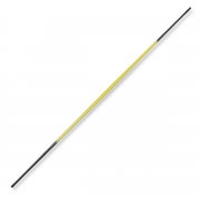 Graphite Bo – 60 Inches Toothpick 2 Sectional – Playwell Bo Staffs – 60 Inches – 5ft Black/Yellow