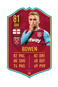 Bowen WHU pre-made card – A2 | (42cm x 59.4cm) – Fifa Ultimate Team Card – Create FUT