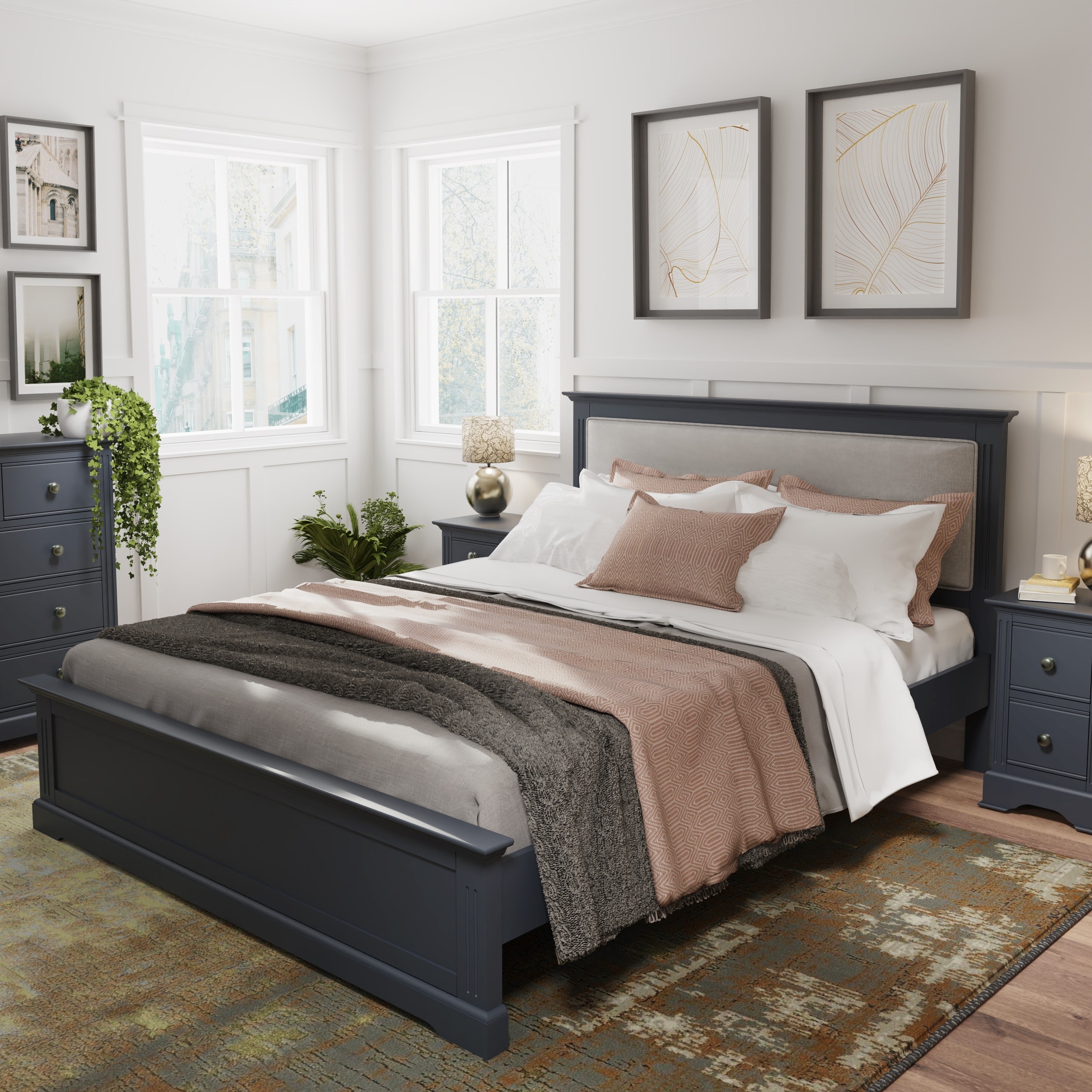 BP Bedroom Midnight Grey – 5ft King Size Bed – Essentials