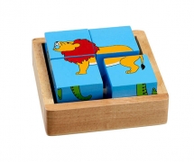 World Animals Block Puzzle – Children’s Toys By Wood Bee Nice