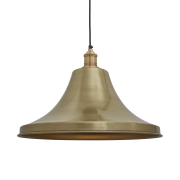 Industville – Brooklyn Giant Bell Pendant – 20 Inch – Ceiling Light – Light Shade – Brass Colour – Brass Material – 39.5 CM X 51 CM X 51 CM