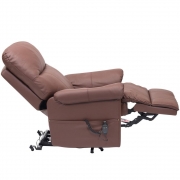 Borg Dual Motor Riser Recliner Armchair – Burgundy