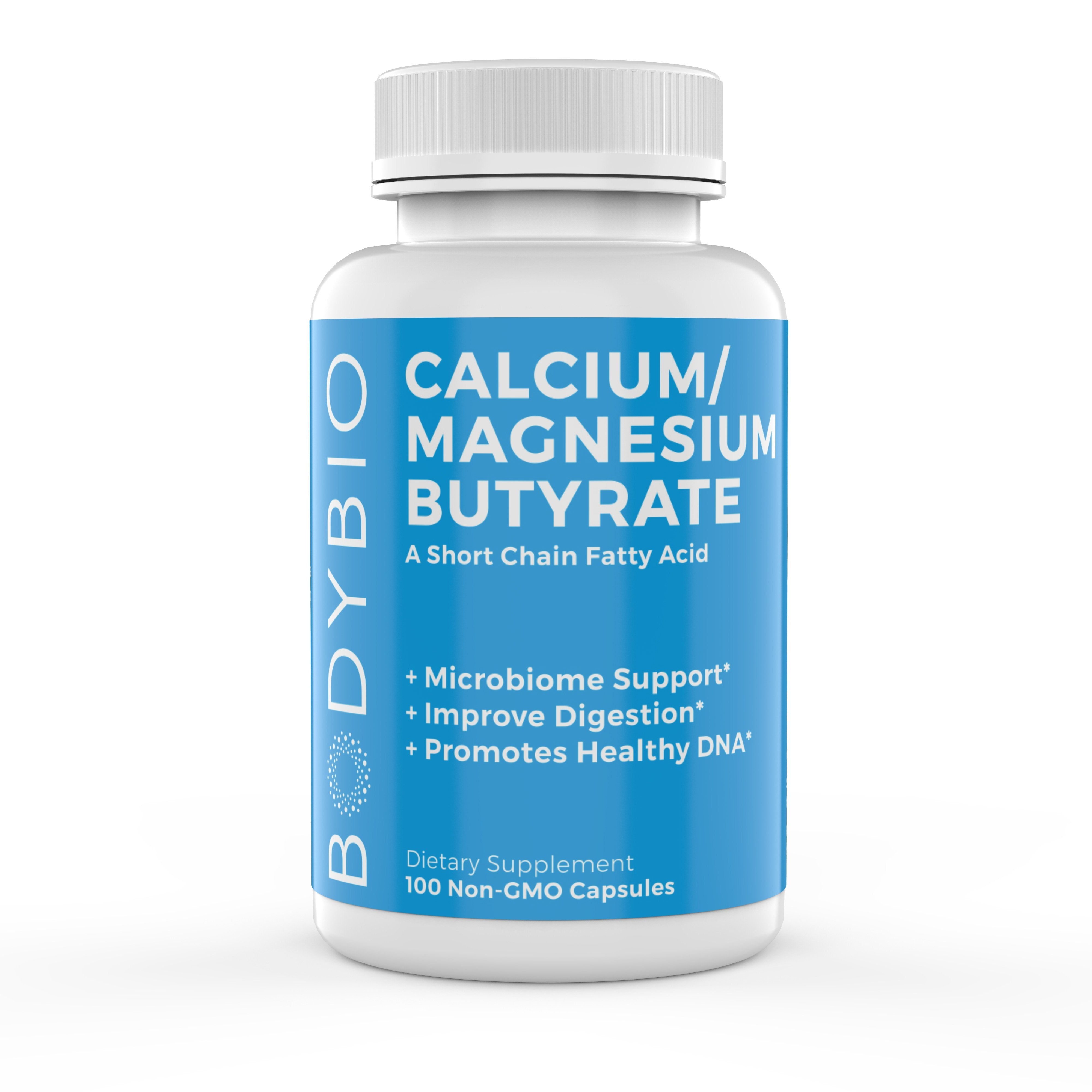 Butyrate (Calcium/Mag) – BodyBio | 100 Capsules | Supplement Hub UK