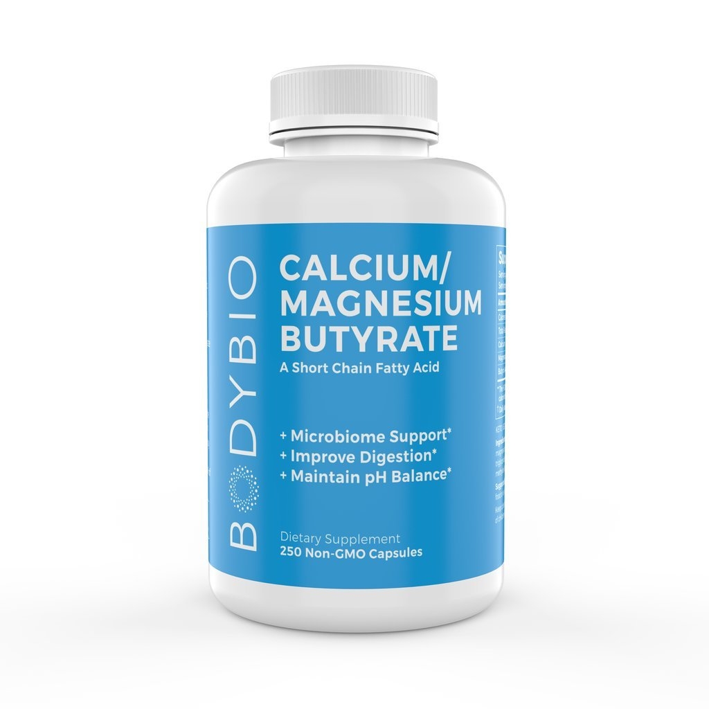 Butyrate (Calcium/Magnesium) 250 Caps – BodyBio | Supplement Hub UK