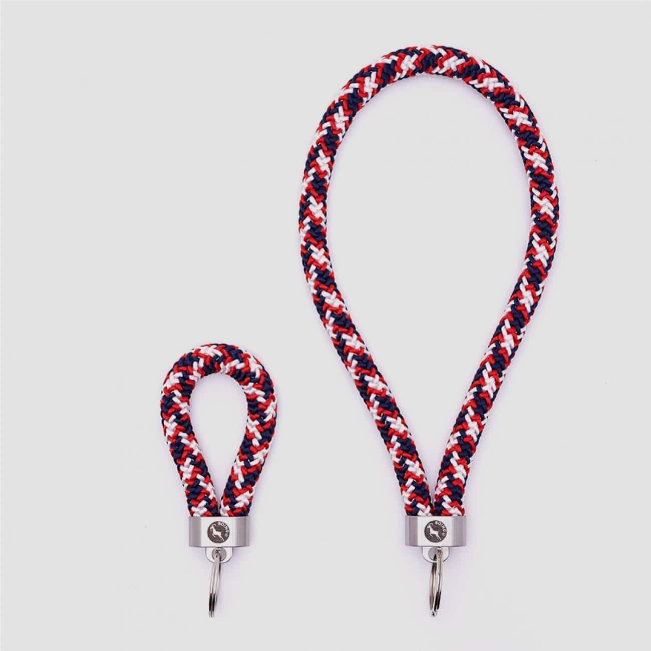 Bulldog Steel Key Fob – Key Fob – Medium (13cm long loop) – Boing Apparel- Boing Jewellery