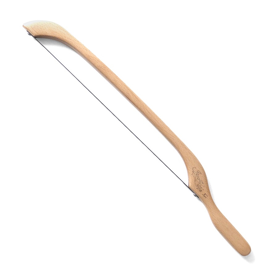 XL Beech Fiddle Bow Bread Knife Bread Saw – Left Handed – JonoKnife