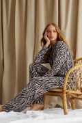 Bamboo Pyjama Set in Animal Print UK 10 / Animal Print