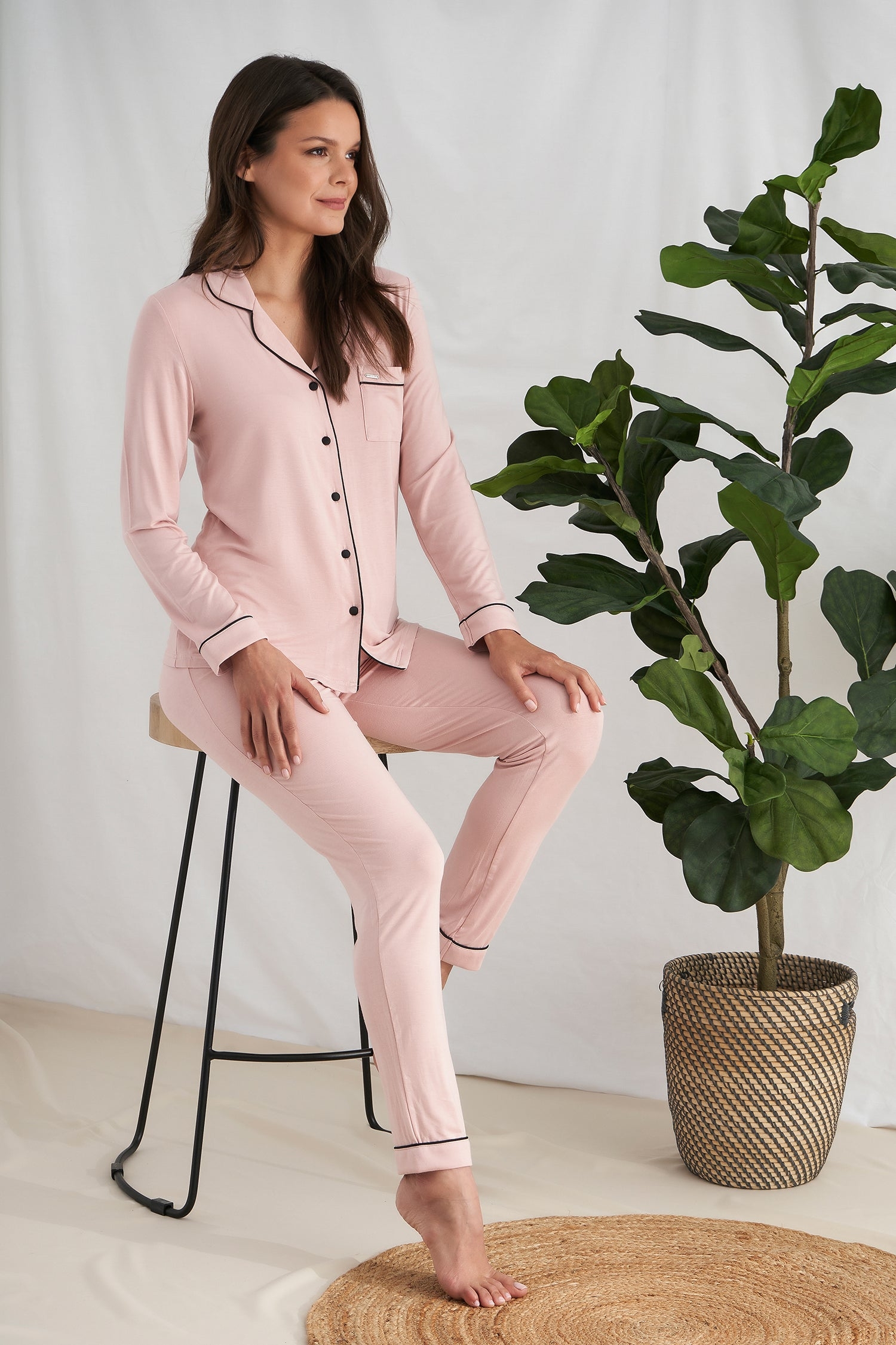Buy Pink Bamboo Pyjama Set | Hypoallergenic & Anti-bacterial UK 18 / Pink
