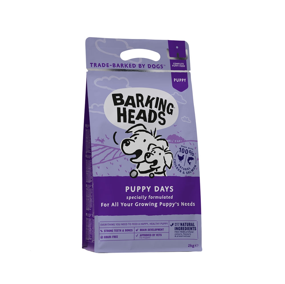 NEW Barking Heads Puppy Days Grain Free Chicken 2kg