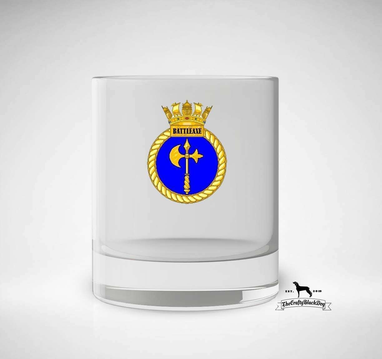 HMS Battleaxe – Tumbler – Set Of 4 – Crafty Black Dog